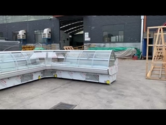 Рефрижераторный дисплей с подъемной передней изогнутой стеклянной дверью