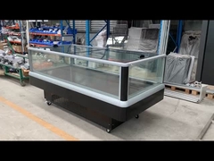 Фризер с стеклянной дверью и большим стеклянным окном