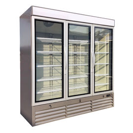 Reach In Upright Display Bar Fridge With Glass Door , Self Contained Embraco Compressor