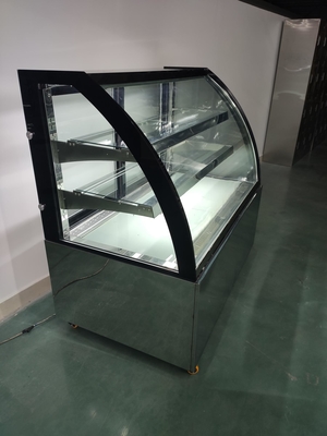 Refrigerated шкаф дисплея ресторана с регулируемыми стеклянными полками