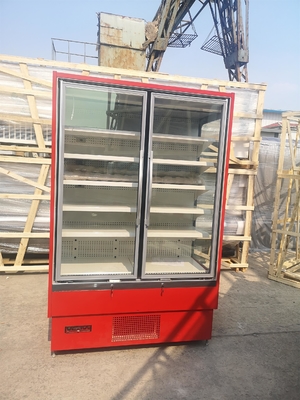 Замораживатель двери двойника Multideck стеклянный с ярким вертикальным СИД