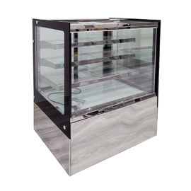 Случай пирожного дисплея пекарни нержавеющей стали Refrigerated основанием