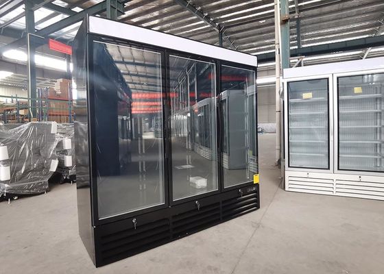 Замораживатель дисплея SECOP 1380L чистосердечный с 3 прикрепил на петлях стеклянную дверь