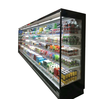 Коммерчески Refrigerated шкаф с полностью стеклянными сторонами и бортовыми установленными светами
