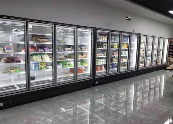 Дверь анти- тумана стеклянная Refrigerated СИД дисплея Merchandiser вертикальное