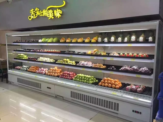 R404a затыкают внутри холодильник Multideck с застекленными стенами конца
