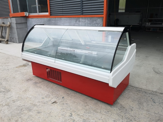 Коммерчески витрина Refrigerated вентиляторной системой охлаждения для гастронома еды и замороженных продуктов