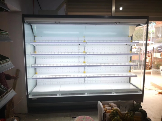 Энергосберегающей шкаф Refrigerated открытой выкладкой для супермаркета с клапаном расширения Danfoss для молочных продучтов