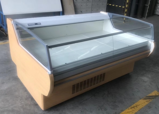 Горизонтальным Refrigerated мясником холодильник дисплея для бургеров свинины